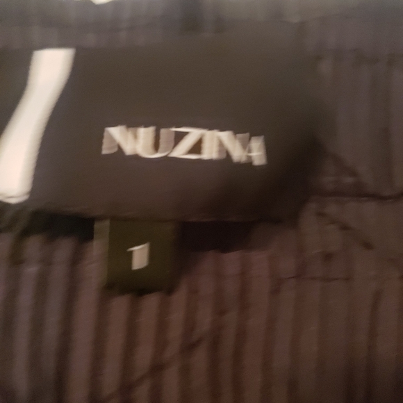 Nuzina Mock Turtle Neck Black Blouse - Picture 3 of 5